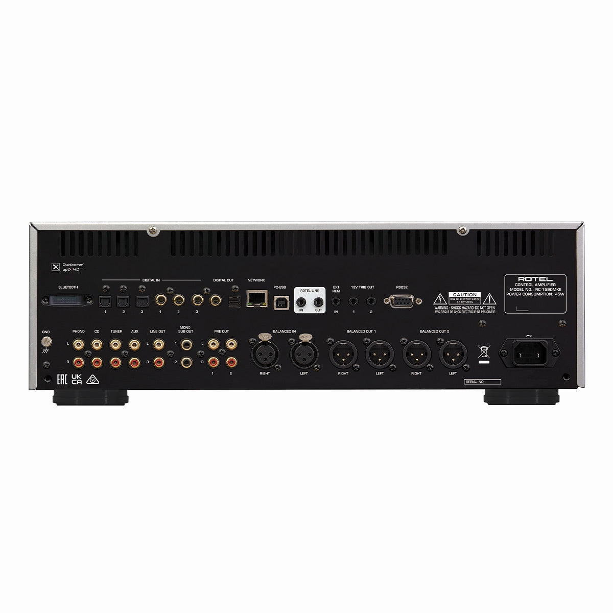 Rotel RC-1590MKII Preamplifier (Black)