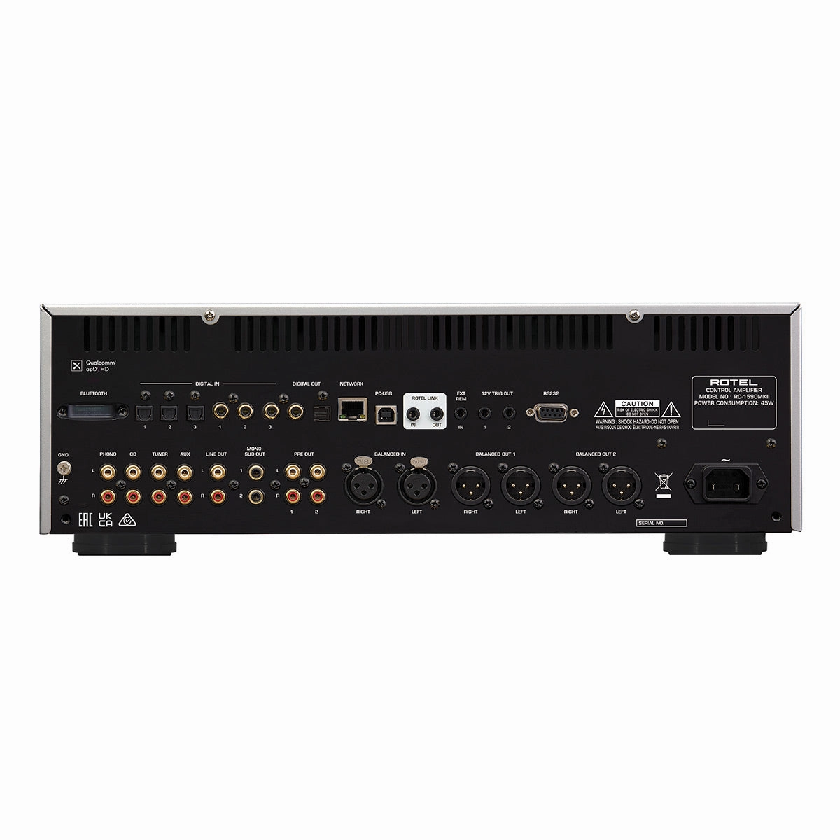 Rotel RC-1590MKII Preamplifier (Silver)