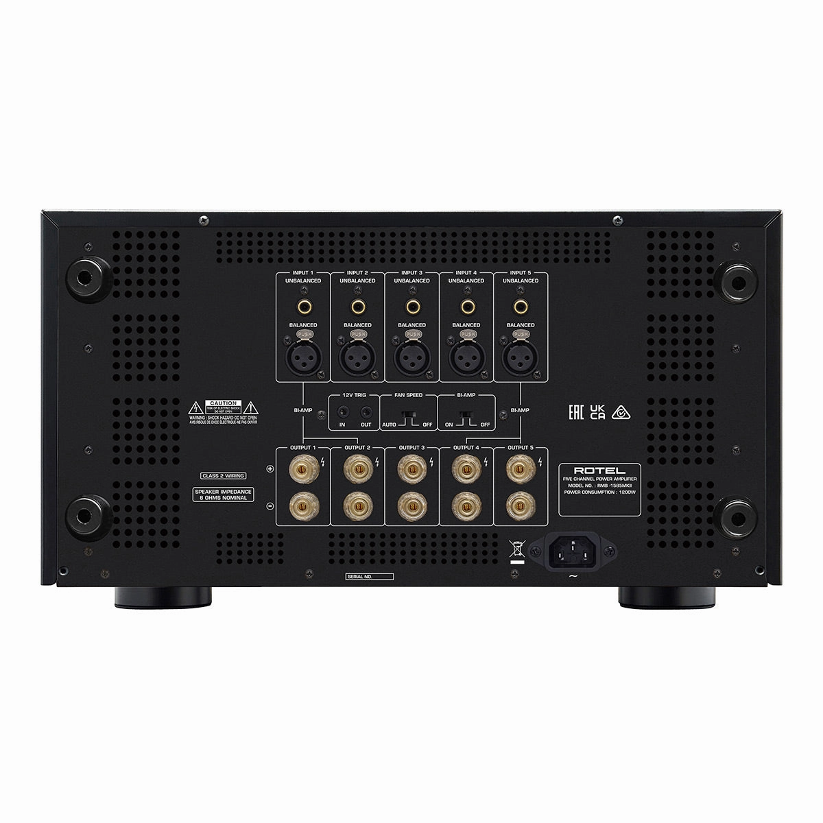 Rotel RMB-1585 MKII Multi-Channel Amplifier (Black)