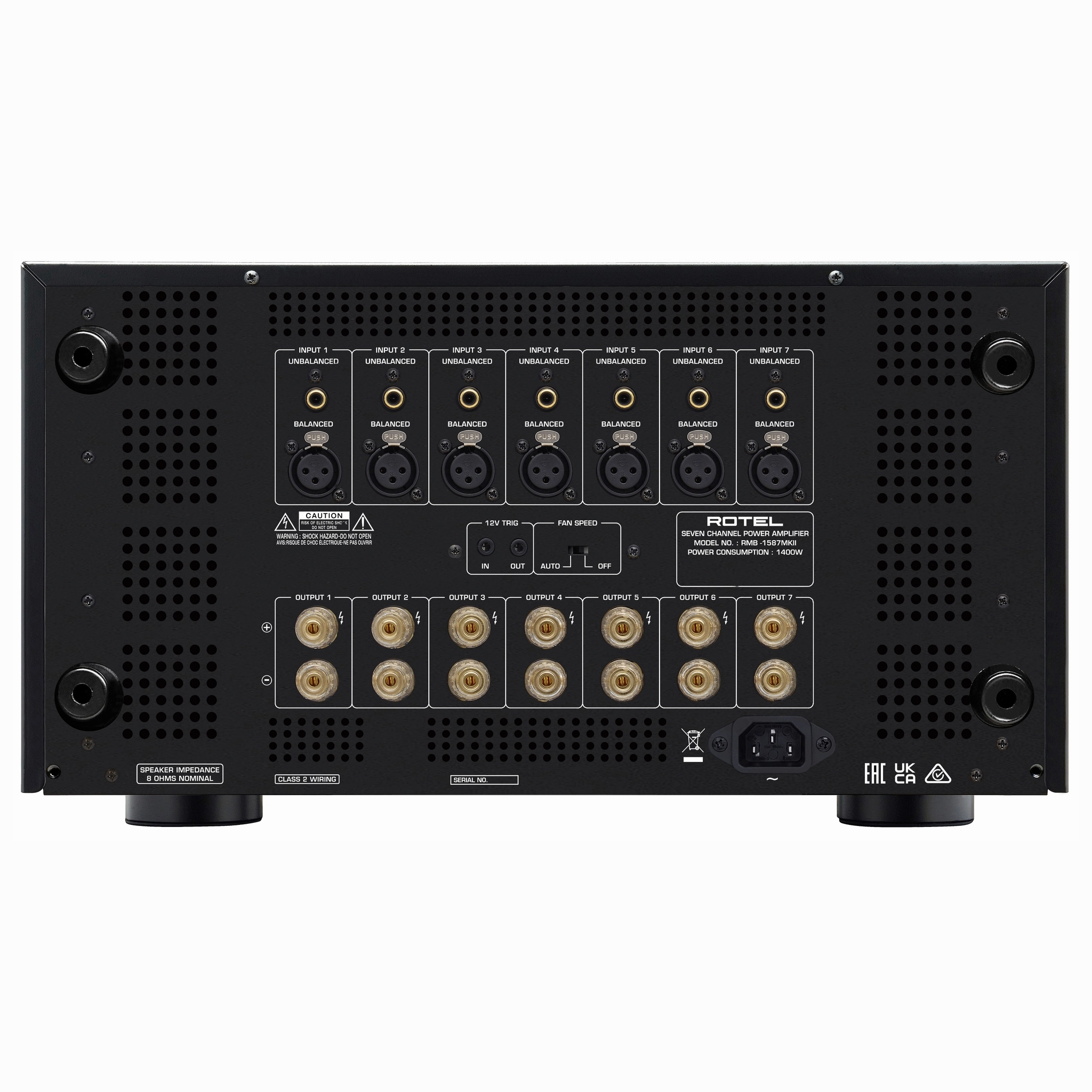 Rotel RMB 1587 MKII Multi Channel Power Amplifier