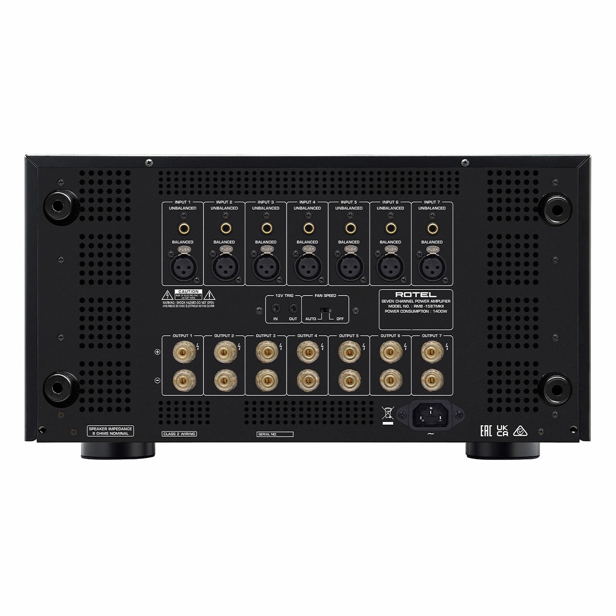 Rotel RMB-1587MKII Multi-Channel Amplifier (Black)