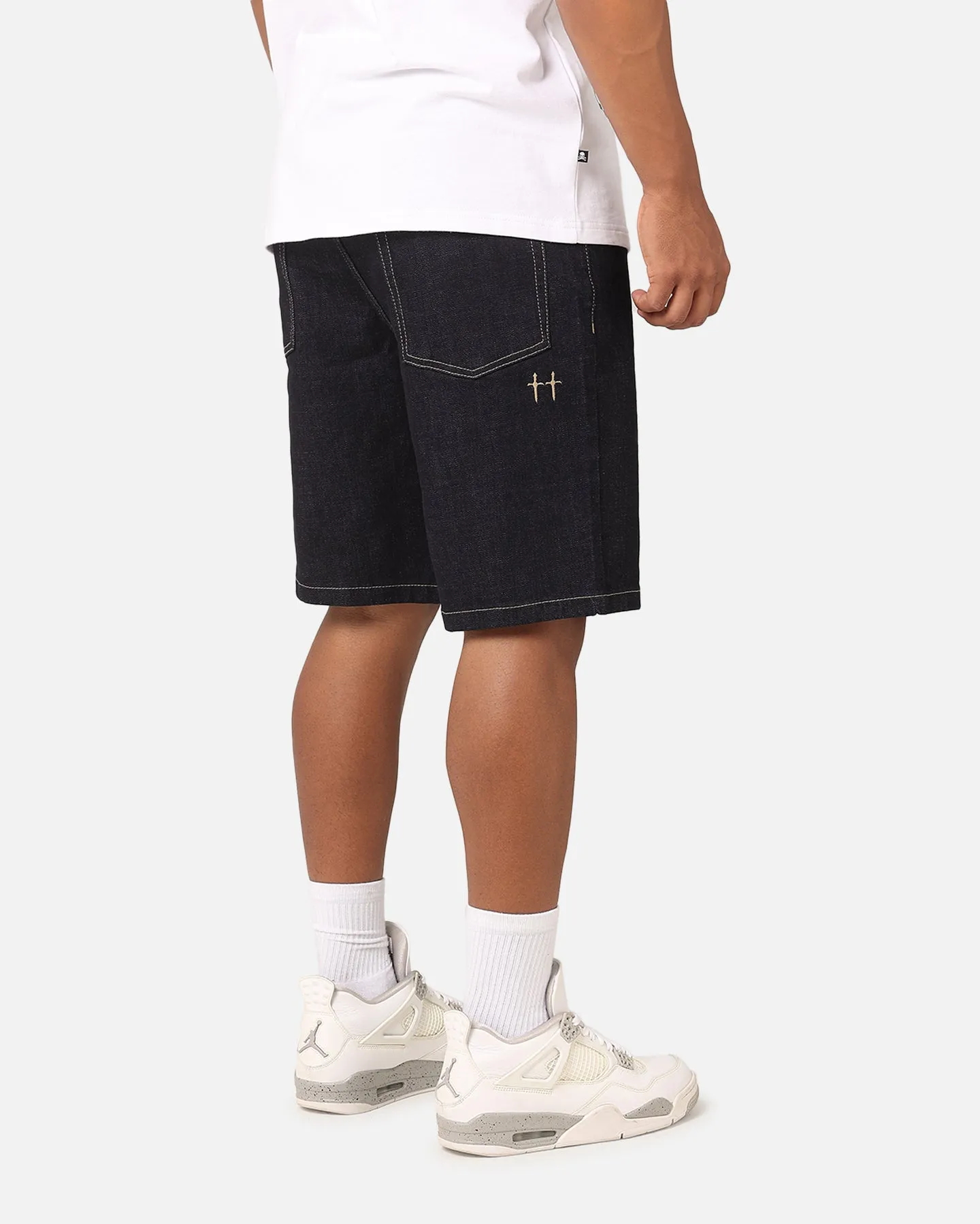 Saint Morta Essential Denim Shorts Raw Indigo
