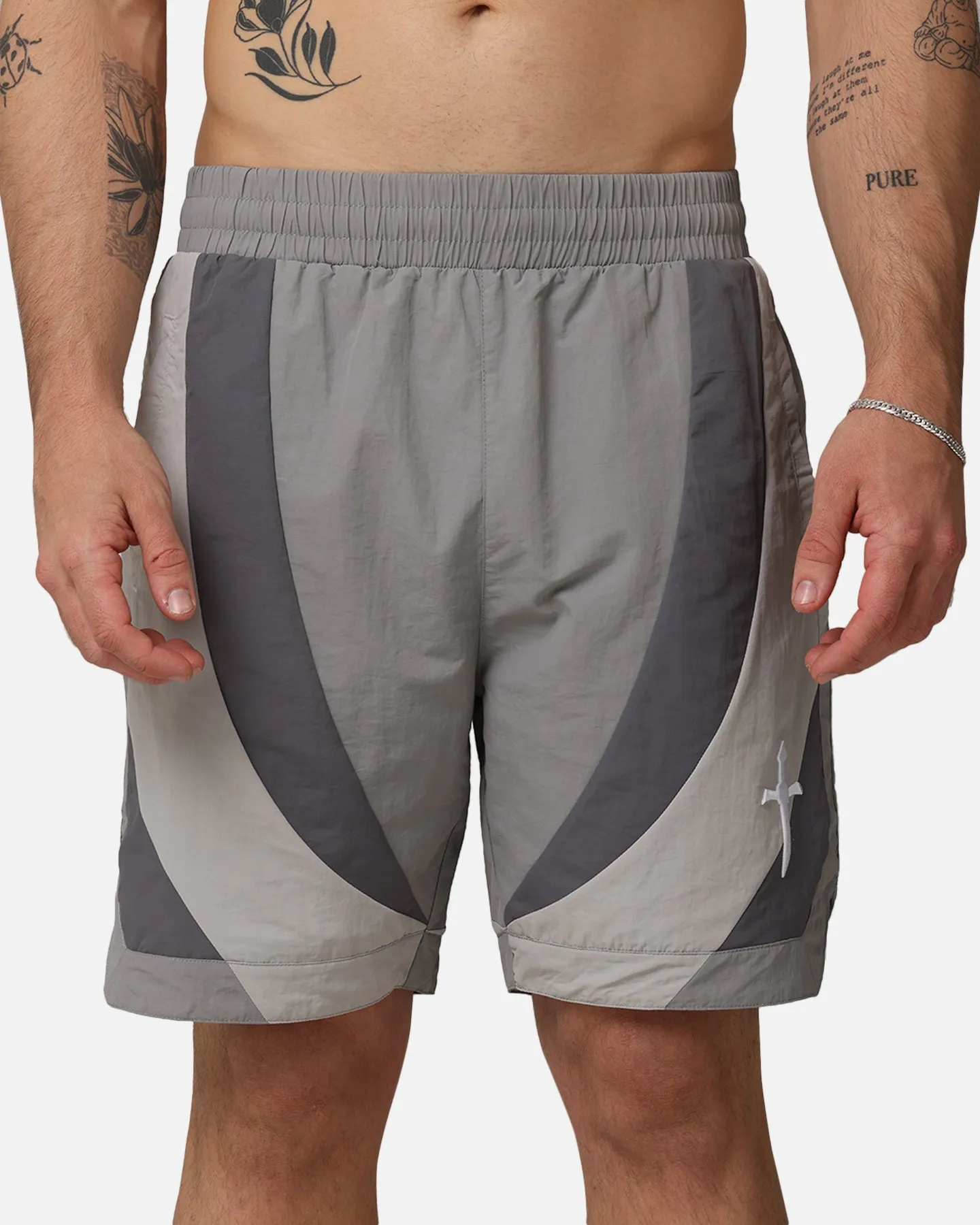 Saint Morta Holy Grail Nylon Shorts Grey