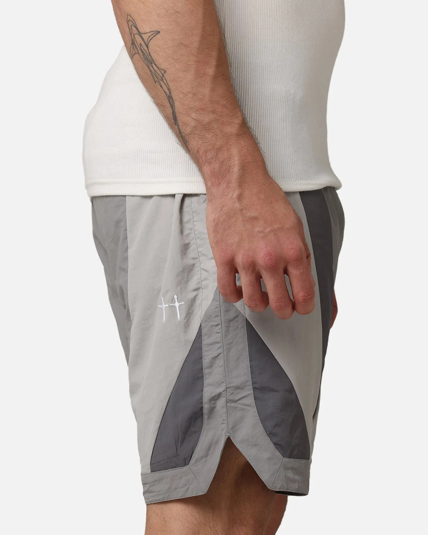 Saint Morta Holy Grail Nylon Shorts Grey