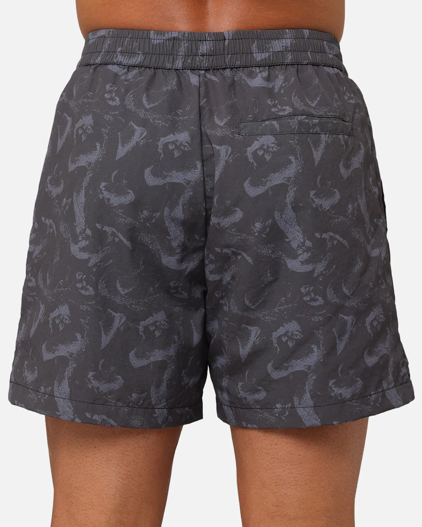 Saint Morta Year Of The Snake Nylon Shorts Black/Grey