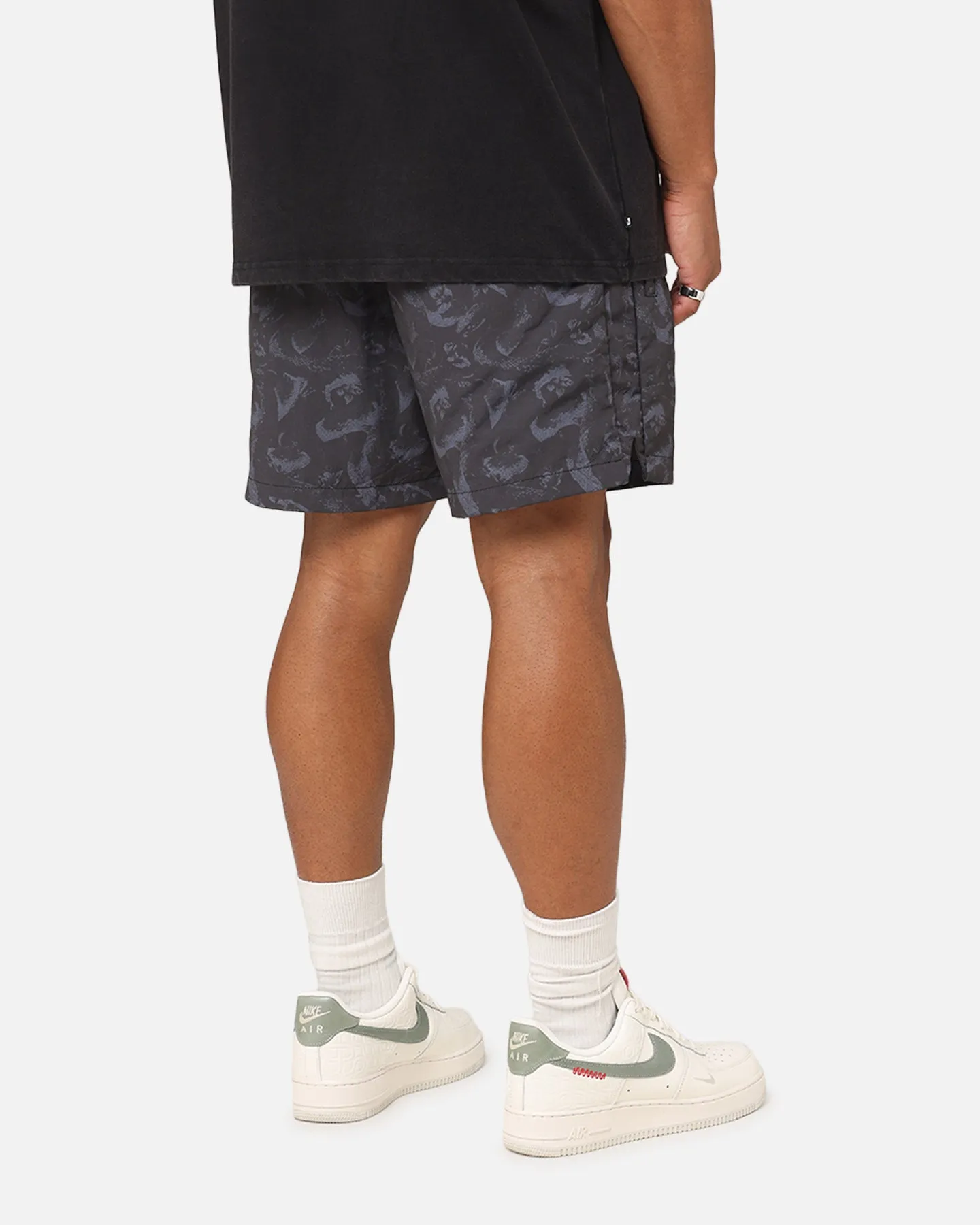 Saint Morta Year Of The Snake Nylon Shorts Black/Grey