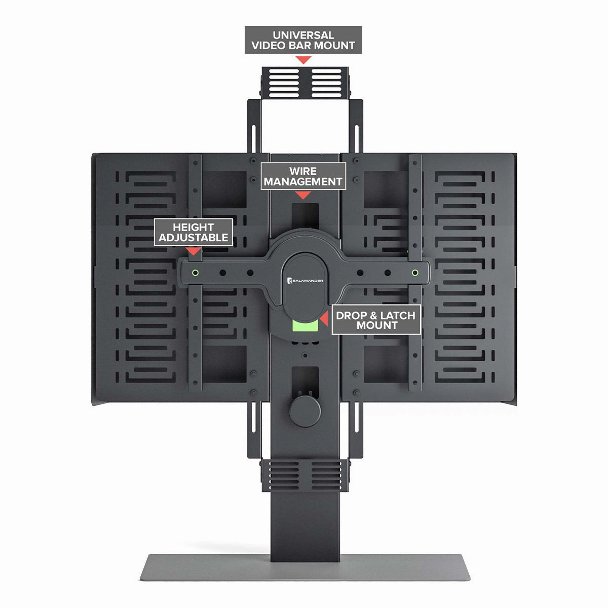 Salamander Designs Acadia Tabletop TV Stand for 43"- 65" Displays