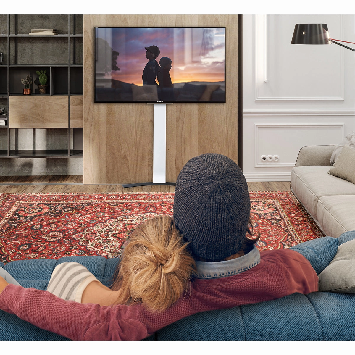 Salamander Designs Acadia X-Large Fixed Height Wall Stand for 40" - 85" TV