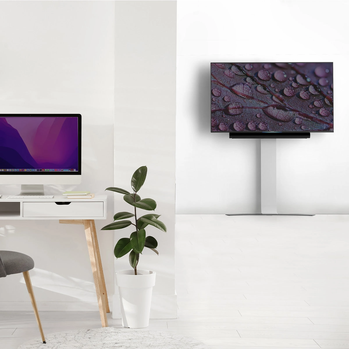 Salamander Designs Acadia X-Large Fixed Height Wall Stand for 40" - 85" TV