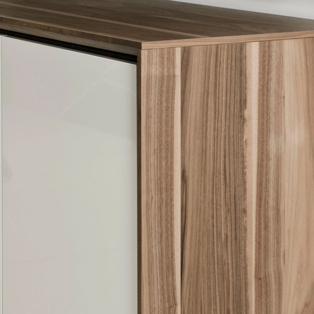 Salamander Designs Chameleon Collection Barcelona 217 SE Subwoofer Enclosure (Natural Walnut with Gloss White Doors)