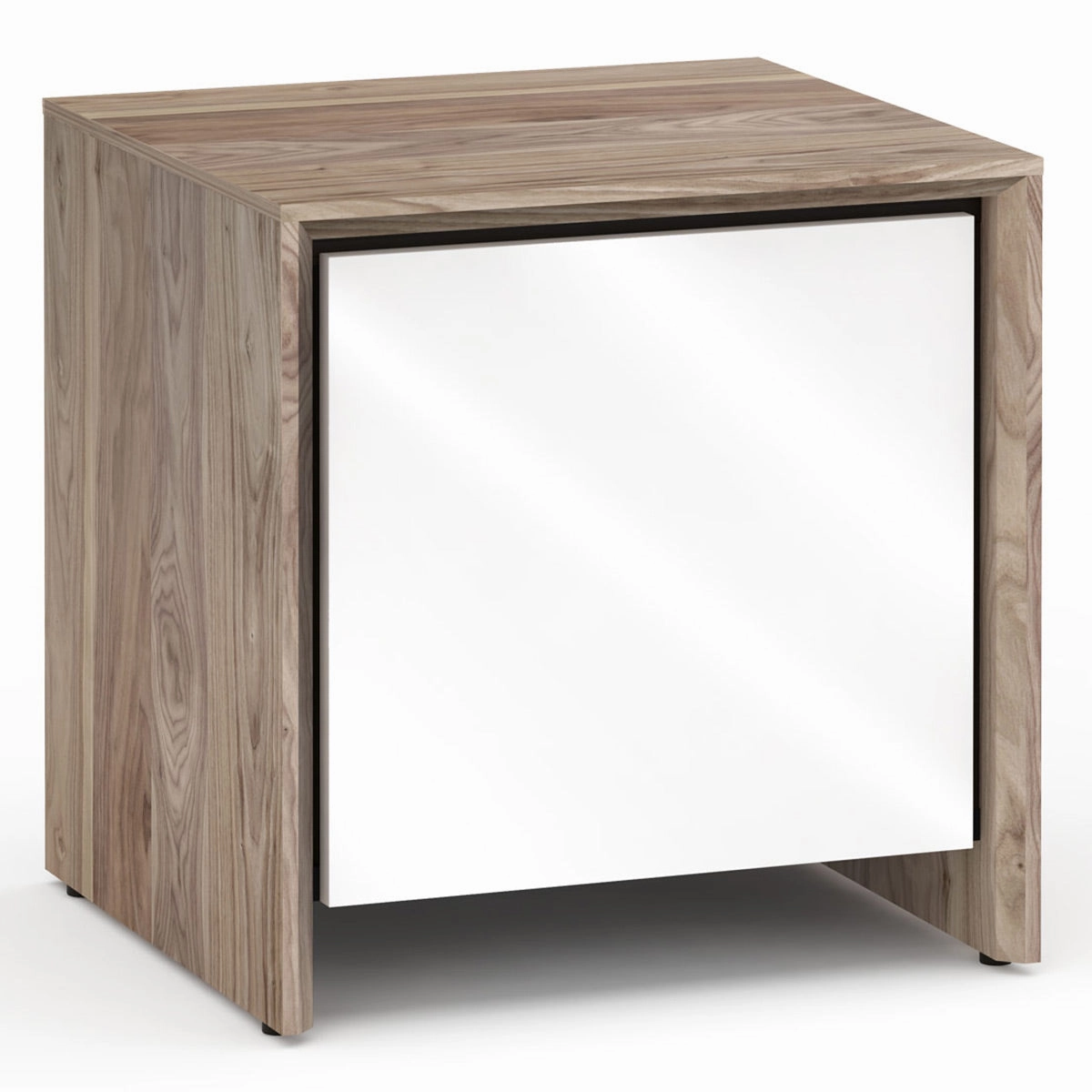 Salamander Designs Chameleon Collection Barcelona 217 SE Subwoofer Enclosure (Natural Walnut with Gloss White Doors)
