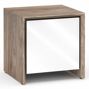 Salamander Designs Chameleon Collection Barcelona 217 SE Subwoofer Enclosure (Natural Walnut with Gloss White Doors) hi-fi vibration control,hi-fi grounded cable,hi-fi stereo input selector