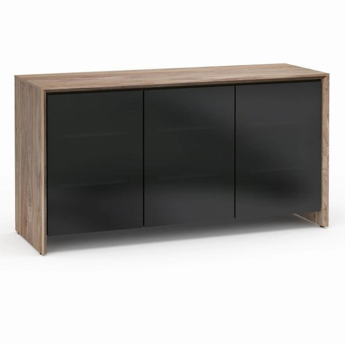 Salamander Designs Chameleon Collection Barcelona 337 Triple AV Cabinet (Natural Walnut with Black Glass Doors) hi-fi vibration control,hi-fi grounded cable,hi-fi stereo input selector