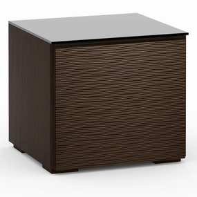 Salamander Designs Chameleon Collection Berlin 217 SE Subwoofer Enclosure AV Cabinet (Textured Wenge with Black Glass Top)