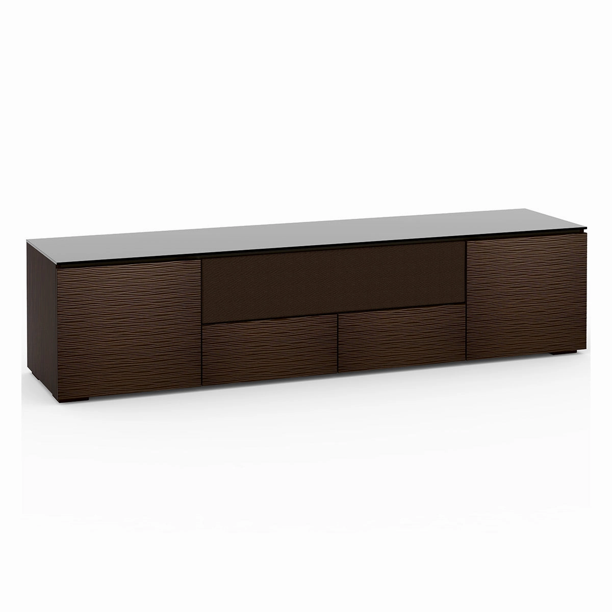 Salamander Designs Chameleon Collection Berlin 245 Quad Speaker Integrated Cabinet (Textured Wenge with Black Glass Top)