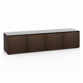 Salamander Designs Chameleon Collection Berlin 247 Quad AV Cabinet (Textured Wenge with Black Glass Top)
