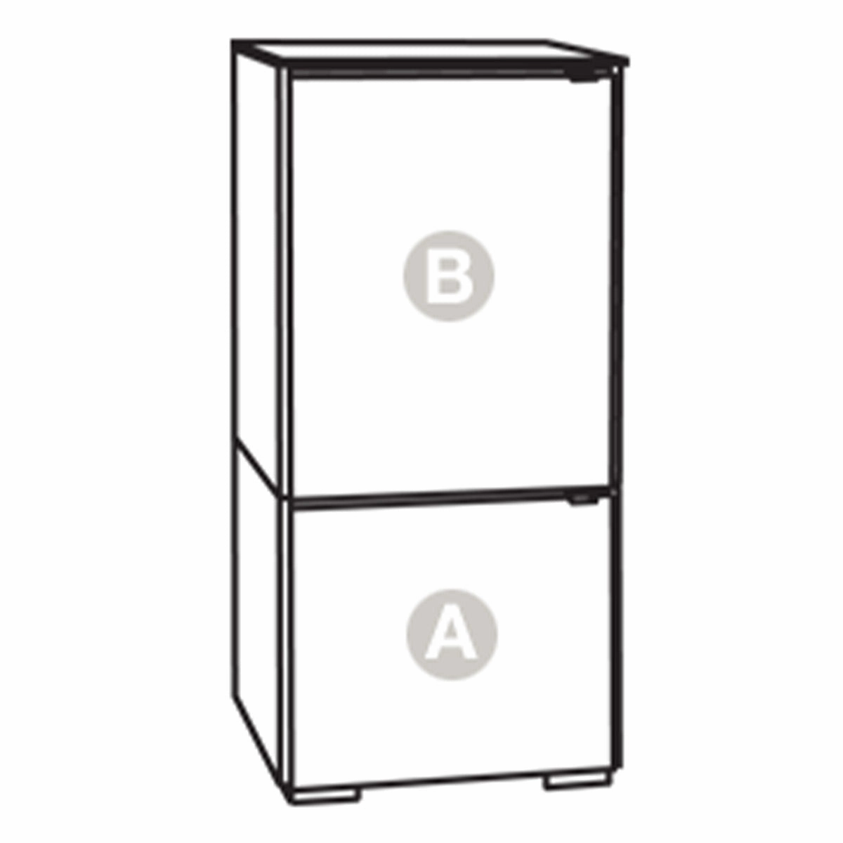 Salamander Designs Chameleon Collection Berlin 517 Single AV Cabinet (Textured Wenge with Black Glass Top)
