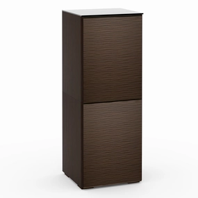 Salamander Designs Chameleon Collection Berlin 617 Single AV Cabinet (Textured Wenge with Black Glass Top)