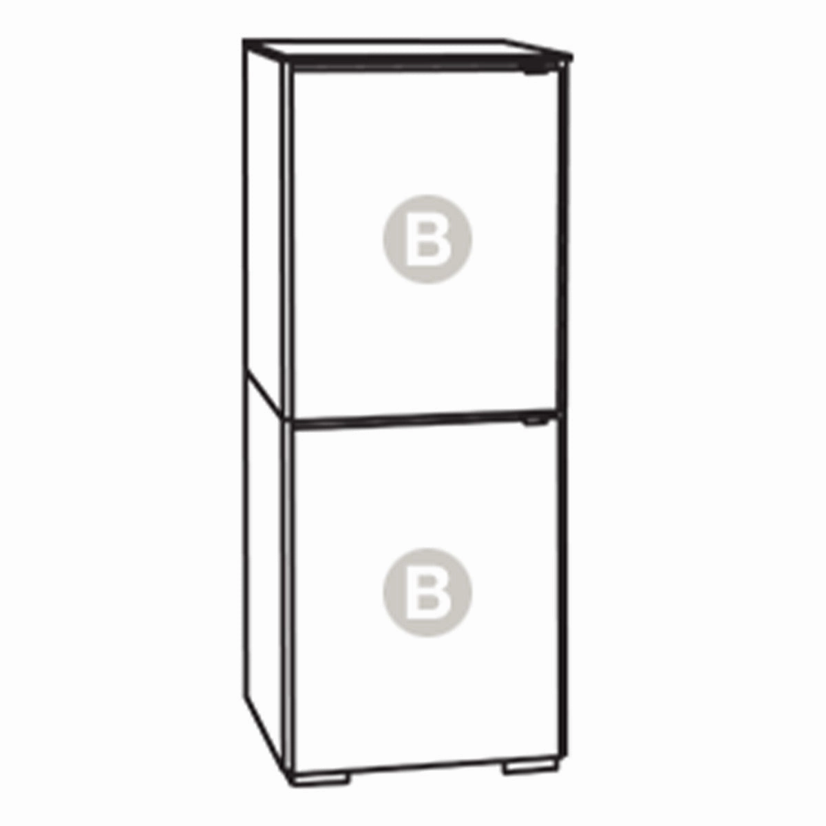 Salamander Designs Chameleon Collection Berlin 617 Single AV Cabinet (Textured Wenge with Black Glass Top)