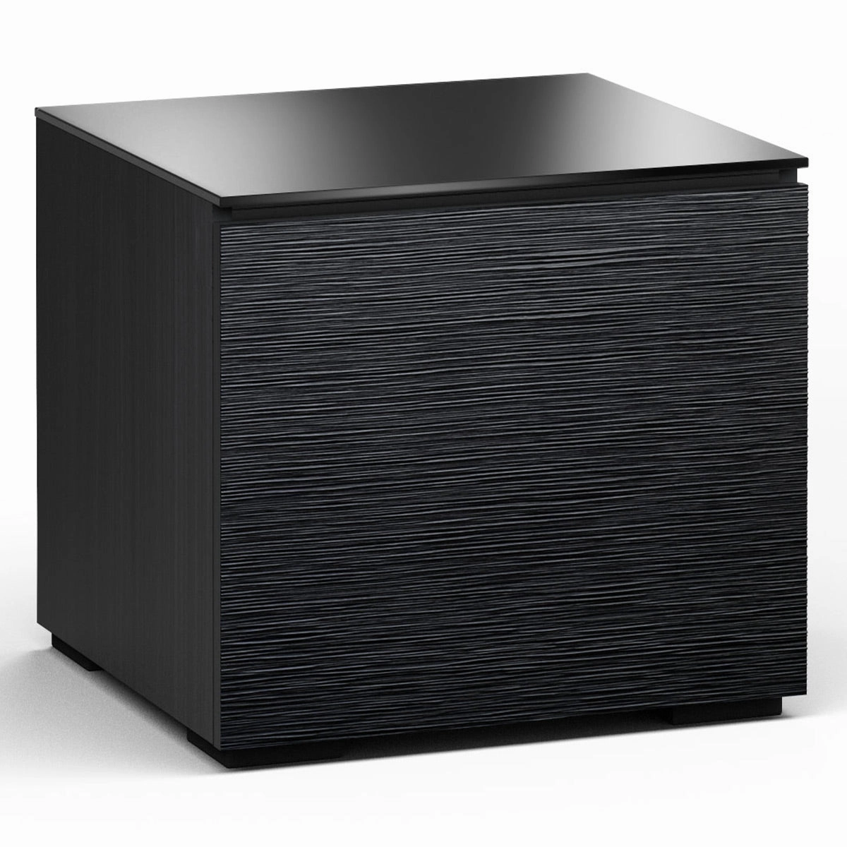 Salamander Designs Chameleon Collection Chicago 217 AV Cabinet (Textured Black Oak with Black Glass Top) hi-fi portable player,hi-fi desktop amplifier,hi-fi isolation stand