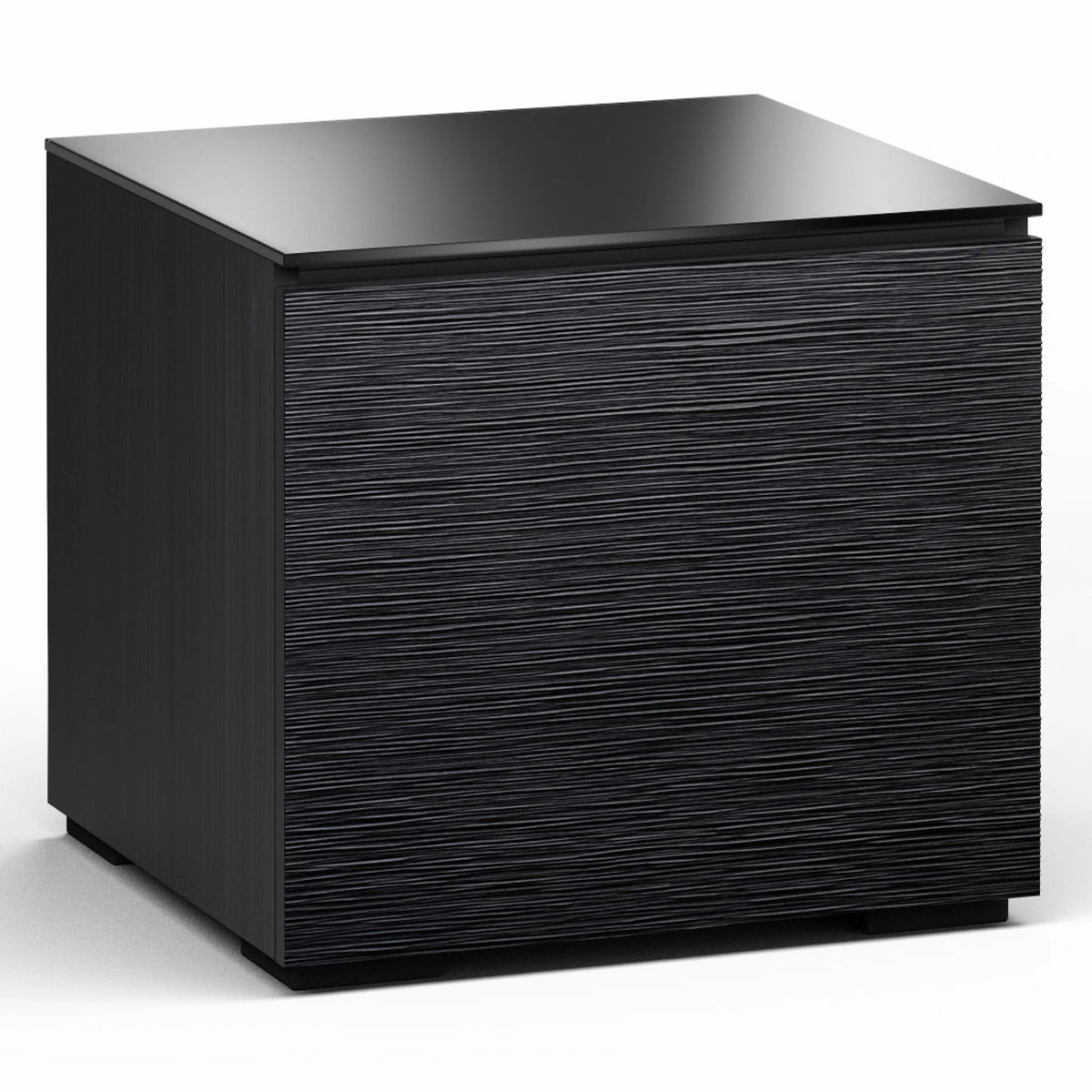 Salamander Designs Chameleon Collection Chicago 217 SE Subwoofer Enclosure AV Cabinet (Textured Black Oak with Black Glass Top) hi-fi portable player,hi-fi desktop amplifier,hi-fi isolation stand