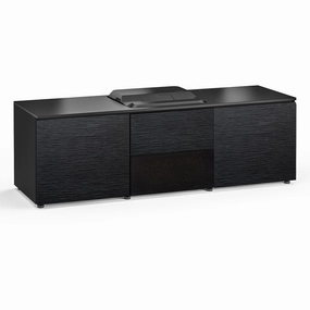 Salamander Designs Chameleon Collection Chicago 236 Projector Integrated Cabinet for Epson LS100 Projector (Black Oak)