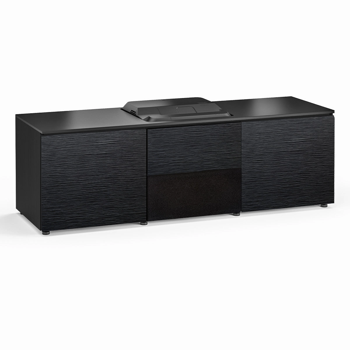 Salamander Designs Chameleon Collection Chicago 236 Projector Integrated Cabinet for Epson LS100 Projector (Black Oak)