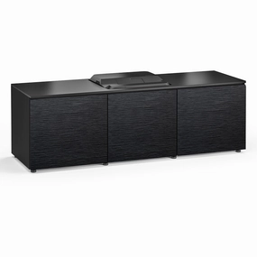 Salamander Designs Chameleon Collection Chicago 237 Projector Integrated Cabinet for Epson LS100 Projector (Black Oak)