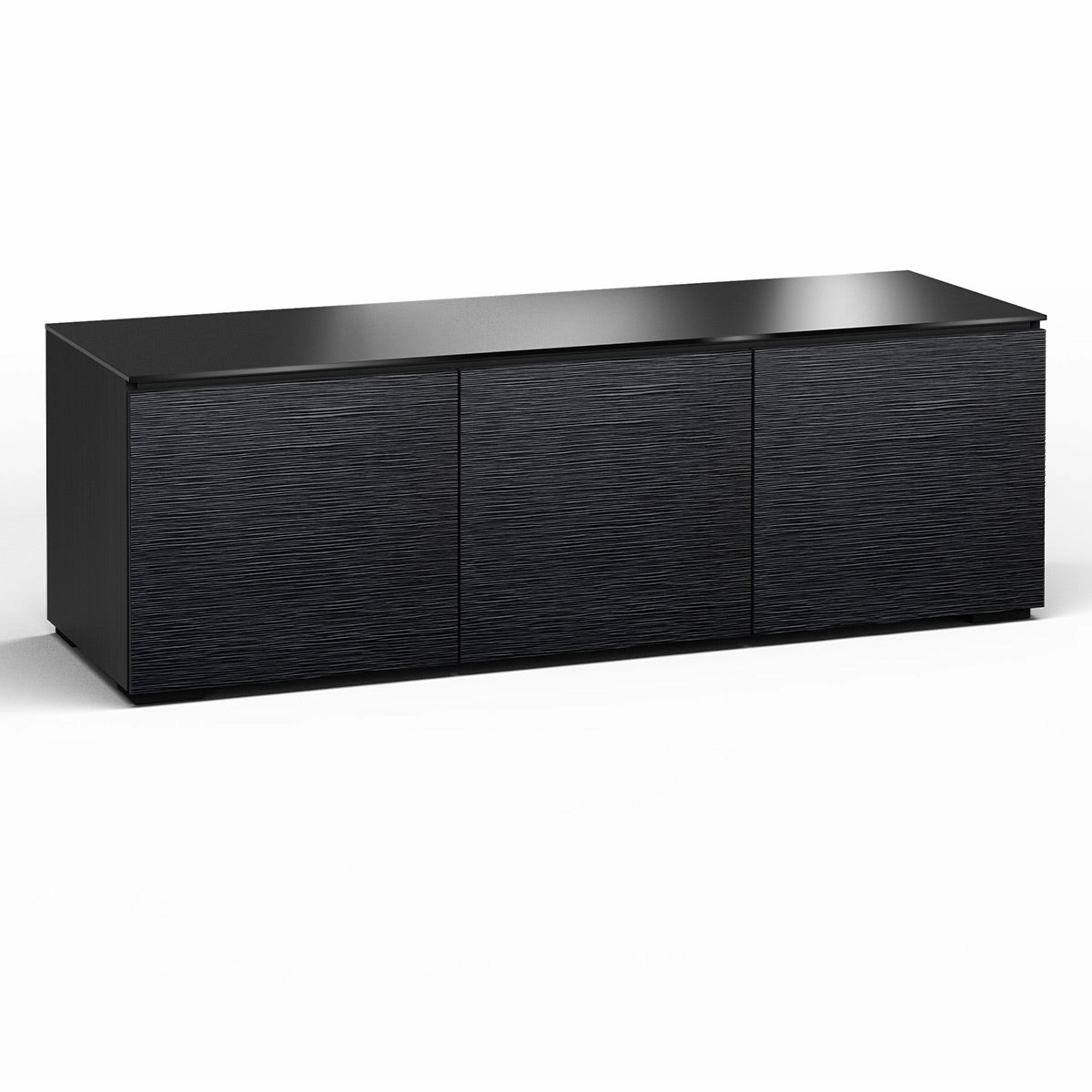 Salamander Designs Chameleon Collection Chicago 237 Triple AV Cabinet (Textured Black Oak with Black Glass Top) hi-fi portable player,hi-fi desktop amplifier,hi-fi isolation stand
