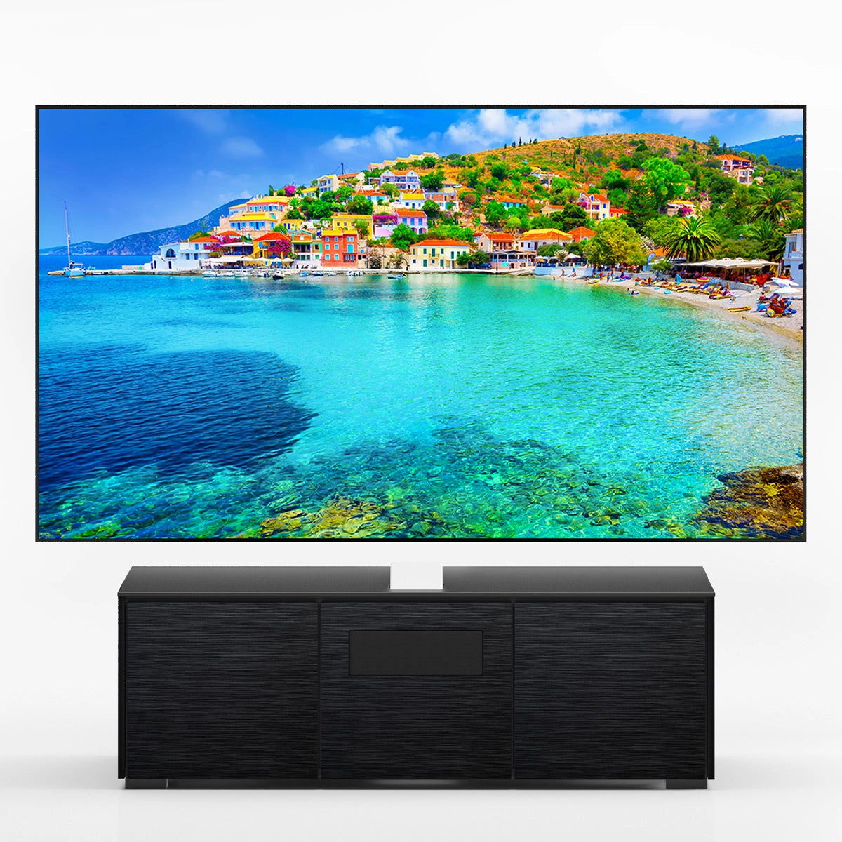 Salamander Designs Chameleon Collection Chicago 237S EPS Projector Integrated Cabinet for Epson LS500 (Black Oak)