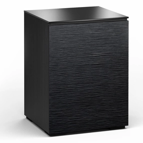 Salamander Designs Chameleon Collection Chicago 317 Single AV Cabinet (Textured Black Oak with Black Glass Top) hi-fi portable player,hi-fi desktop amplifier,hi-fi isolation stand