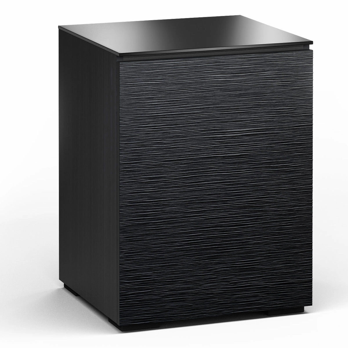 Salamander Designs Chameleon Collection Chicago 317 Single AV Cabinet (Textured Black Oak with Black Glass Top) hi-fi portable player,hi-fi desktop amplifier,hi-fi isolation stand