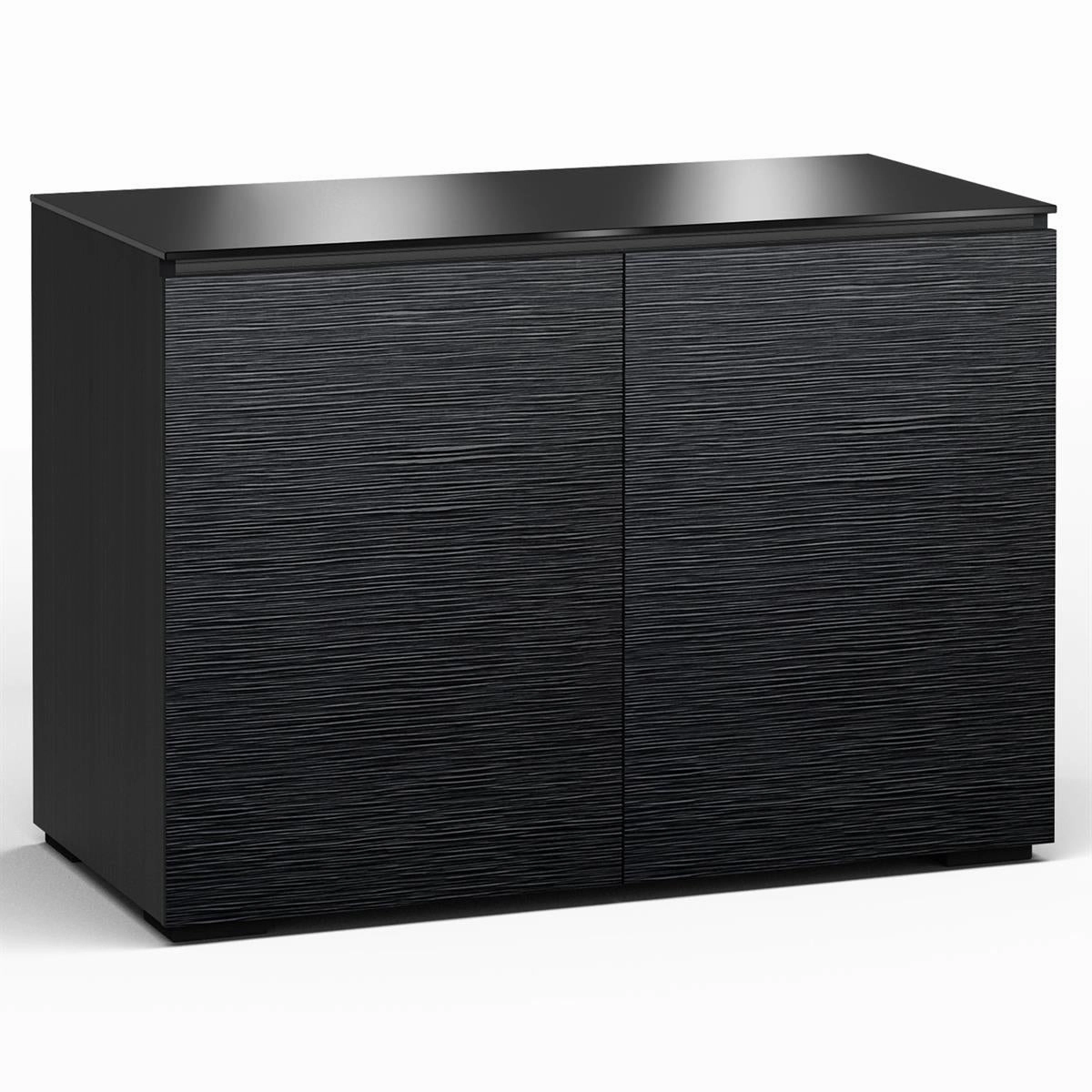Salamander Designs Chameleon Collection Chicago 323 Twin AV Cabinet (Textured Black Oak with Black Glass Top) hi-fi portable player,hi-fi desktop amplifier,hi-fi isolation stand