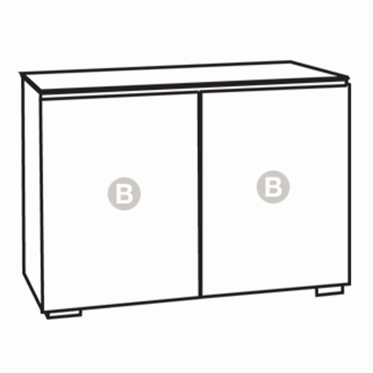 Salamander Designs Chameleon Collection Chicago 323 Twin AV Cabinet (Textured Black Oak with Black Glass Top)
