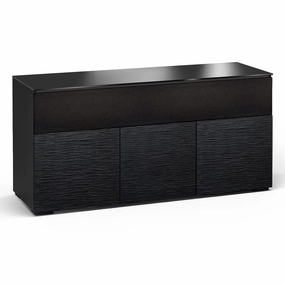 Salamander Designs Chameleon Collection Chicago 339 Triple Speaker Integrated Cabinet (Textured Black Oak with Black Glass Top) hi-fi portable player,hi-fi desktop amplifier,hi-fi isolation stand