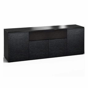 Salamander Designs Chameleon Collection Chicago 345 Quad Speaker Integrated Cabinet (Textured Black Oak with Black Glass Top) hi-fi portable player,hi-fi desktop amplifier,hi-fi isolation stand