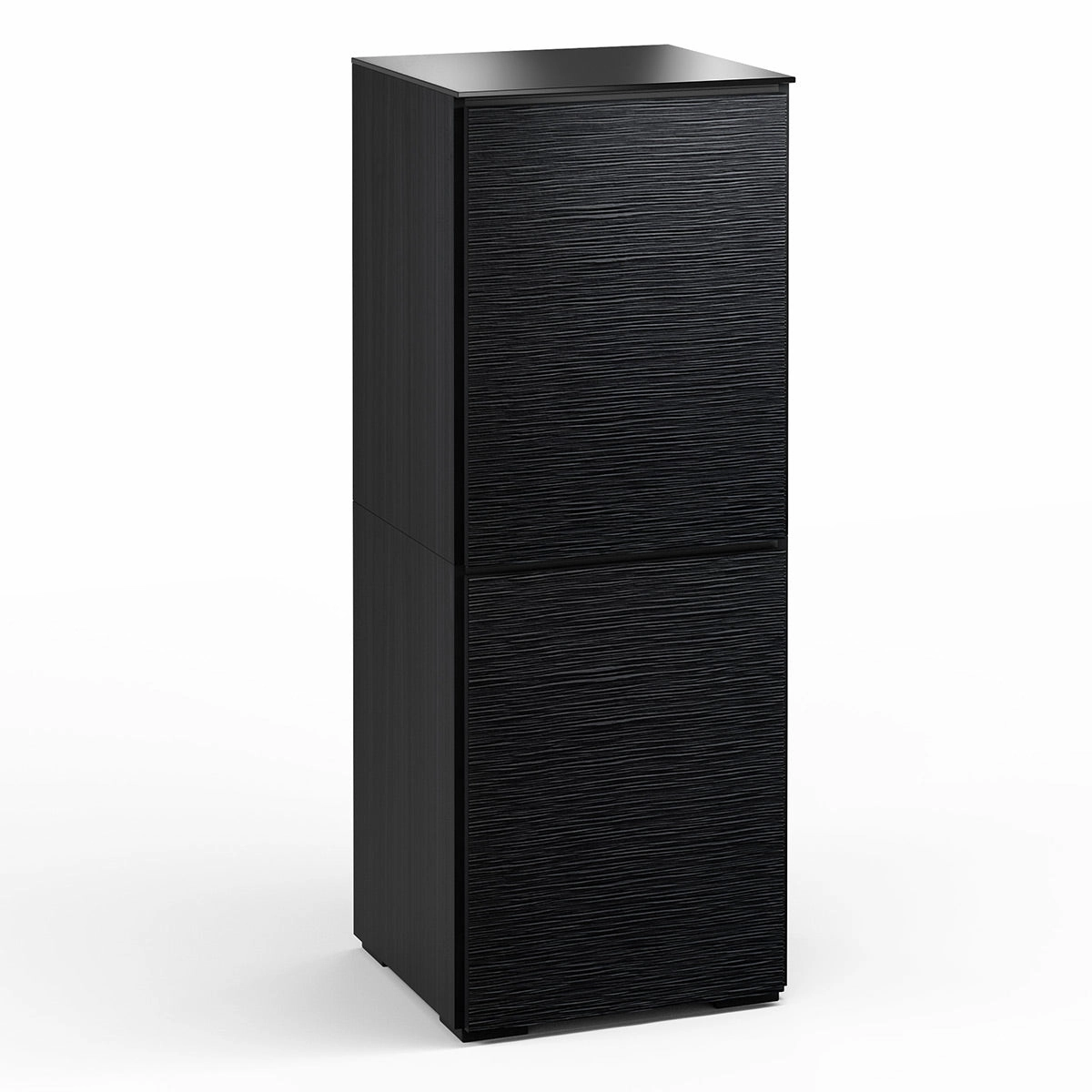 Salamander Designs Chameleon Collection Chicago 617 Twin AV Cabinet (Textured Black Oak with Black Glass Top) hi-fi portable player,hi-fi desktop amplifier,hi-fi isolation stand