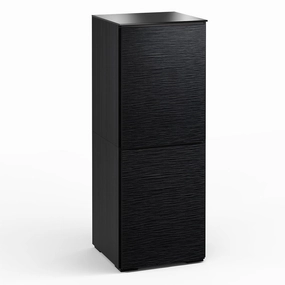 Salamander Designs Chameleon Collection Chicago 617 Twin AV Cabinet (Textured Black Oak with Black Glass Top) hi-fi portable player,hi-fi desktop amplifier,hi-fi isolation stand