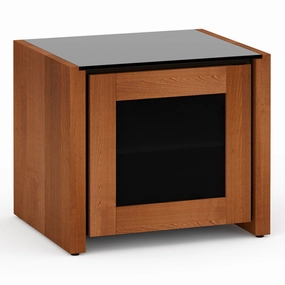 Salamander Designs Chameleon Collection Corsica 217 AV Cabinet (Thick Cherry with Black Glass Top) hi-fi portable player,hi-fi desktop amplifier,hi-fi isolation stand