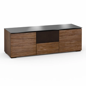 Salamander Designs Chameleon Collection Denver 236 Triple Speaker Integrated Cabinet (Deep Textured Medium Walnut with Black Glass Top) hi-fi vibration control,hi-fi grounded cable,hi-fi stereo input selector