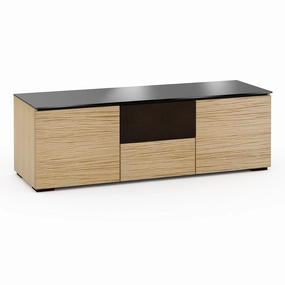 Salamander Designs Chameleon Collection Denver 236 Triple Speaker Integrated Cabinet (Deep Textured Natural Oak with Black Glass Top) hi-fi vibration control,hi-fi grounded cable,hi-fi stereo input selector