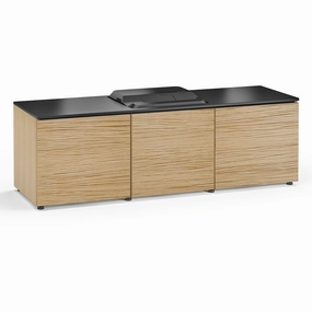 Salamander Designs Chameleon Collection Denver 237 Projector Integrated Cabinet for Epson LS100 Projector (Natural Oak)