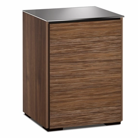 Salamander Designs Chameleon Collection Denver 317 Single AV Cabinet (Deep Textured Medium Walnut with Black Glass Top) hi-fi vibration control,hi-fi grounded cable,hi-fi stereo input selector