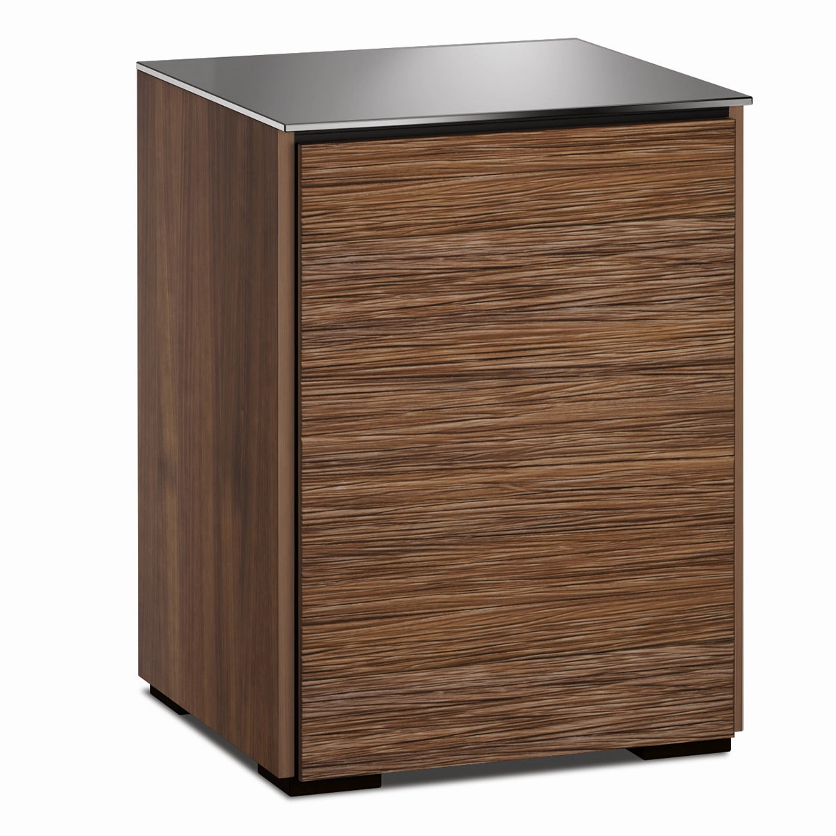 Salamander Designs Chameleon Collection Denver 317 Single AV Cabinet (Deep Textured Medium Walnut with Black Glass Top) hi-fi vibration control,hi-fi grounded cable,hi-fi stereo input selector