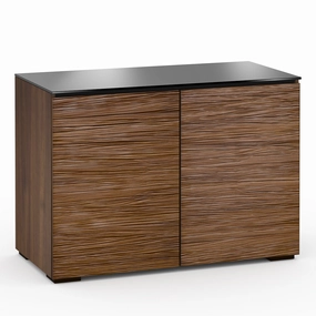 Salamander Designs Chameleon Collection Denver 323 Twin AV Cabinet (Deep Textured Medium Walnut with Black Glass Top) hi-fi vibration control,hi-fi grounded cable,hi-fi stereo input selector