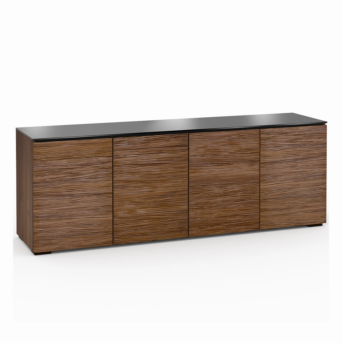 Salamander Designs Chameleon Collection Denver 347 Quad AV Cabinet (Deep Textured Medium Walnut with Black Glass Top) hi-fi digital to analog converter,hi-fi lossless streamer,hi-fi Roon-ready device
