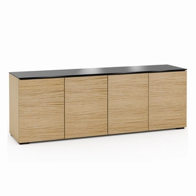 Salamander Designs Chameleon Collection Denver 347 Quad AV Cabinet (Deep Textured Natural Oak with Black Glass Top) hi-fi vibration control,hi-fi grounded cable,hi-fi stereo input selector