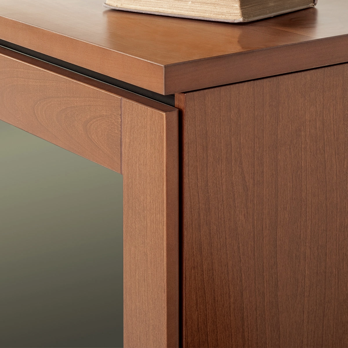 Salamander Designs Chameleon Collection Elba 217 AV Cabinet (Wide Framed American Cherry Doors with Smoked Glass Inserts)