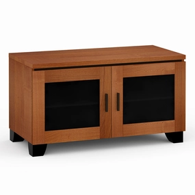 Salamander Designs Chameleon Collection Elba 221 Twin AV Cabinet (Wide Framed American Cherry Doors with Smoked Glass Inserts) hi-fi portable player,hi-fi desktop amplifier,hi-fi isolation stand