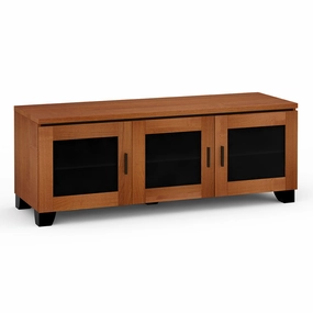 Salamander Designs Chameleon Collection Elba 237 Triple AV Cabinet (Wide Framed American Cherry Doors with Smoked Glass Inserts) hi-fi portable player,hi-fi desktop amplifier,hi-fi isolation stand